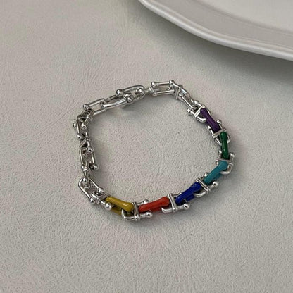 S 925 Charming Rainbow Bracelet