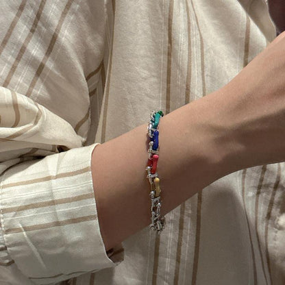 S 925 Charming Rainbow Bracelet