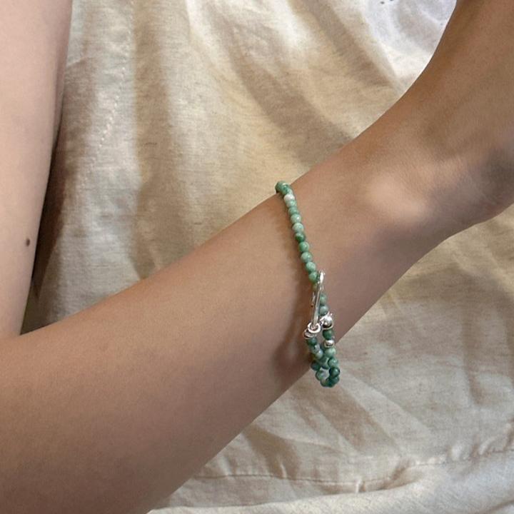 S 925 Jade Serenade Bracelet