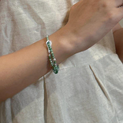 S 925 Jade Serenade Bracelet