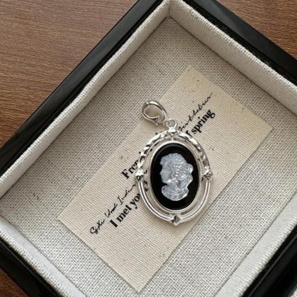 925 sterling silver cameo pendant